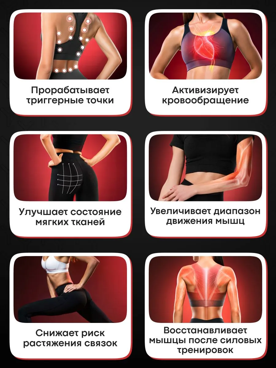 Функции перкуссионного массажера YAMAGUCHI Massage Gun PRO